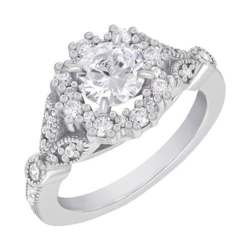 Vintage Ringset aus Gold mit eingefassten Diamanten Jill