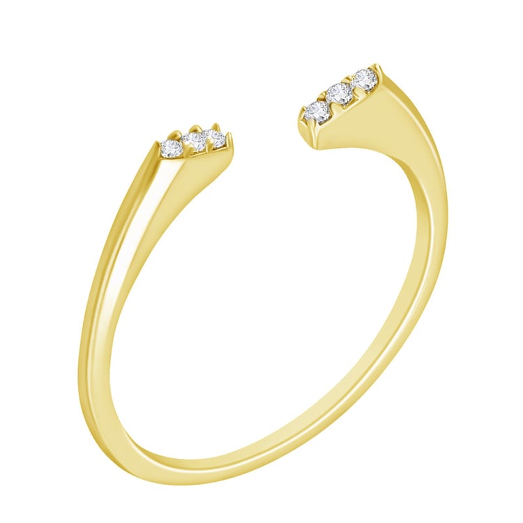 Außergewöhnlicher Ring mit sechs Diamanten Harleth