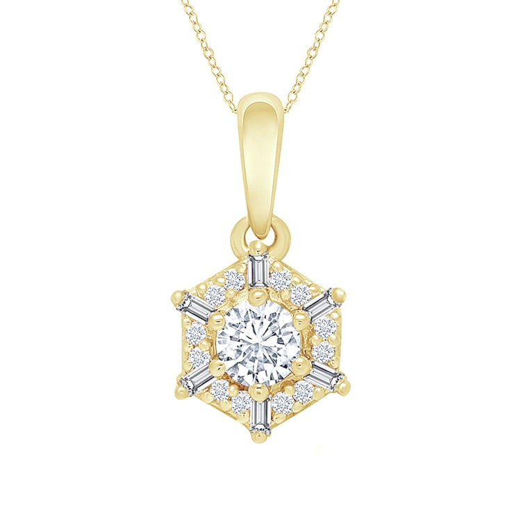 Eleganter Anhänger mit Lab Grown Diamanten Abiah