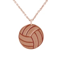Silberner Anhänger Volleyball mit Gravur Ihrer Wahl Volleyball