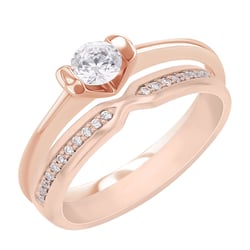 Ringset mit Diamanten Ihrer Wahl Asne