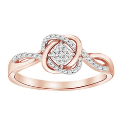 Geflochtener Ring mit Lab Grown Diamanten Ecrin