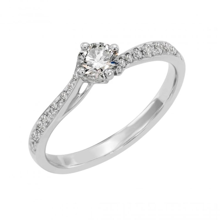 Diamantring aus Platin