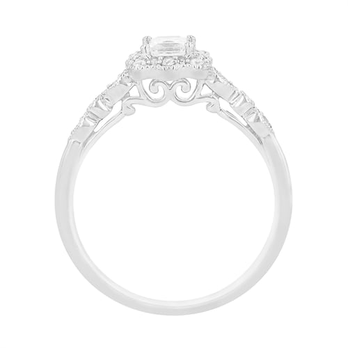 Vintage-Ring mit glänzenden Diamanten Venera