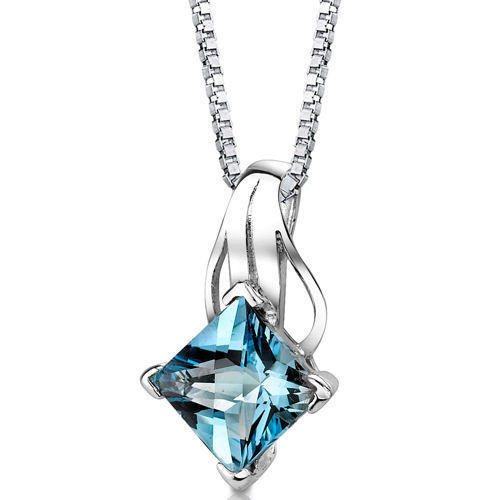 Silberne Halskette mit Topas Mythily