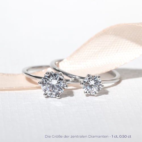 Verzierter Verlobungsring mit Lab Grown Diamanten Donia