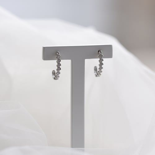 Elegante Creolen aus Gold 585 mit Diamanten Jomol