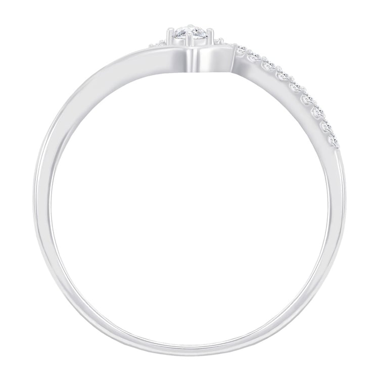 Romantischer Silberring mit Lab Grown Diamanten Anthia 104551