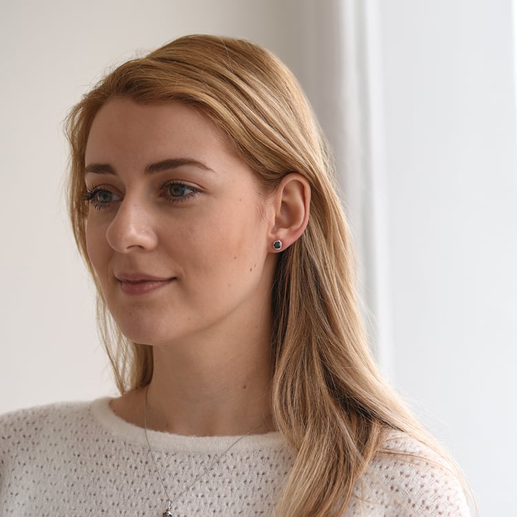 Originelle Ohrstecker mit ungeschliffenen Diamanten Ari 58503