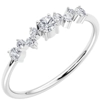 Cluster Ring mit funkelnden Lab Grown Diamanten Percy