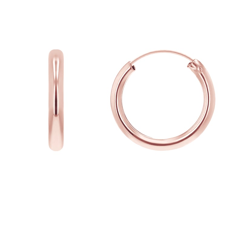 Goldene runde Ohrringe 138229