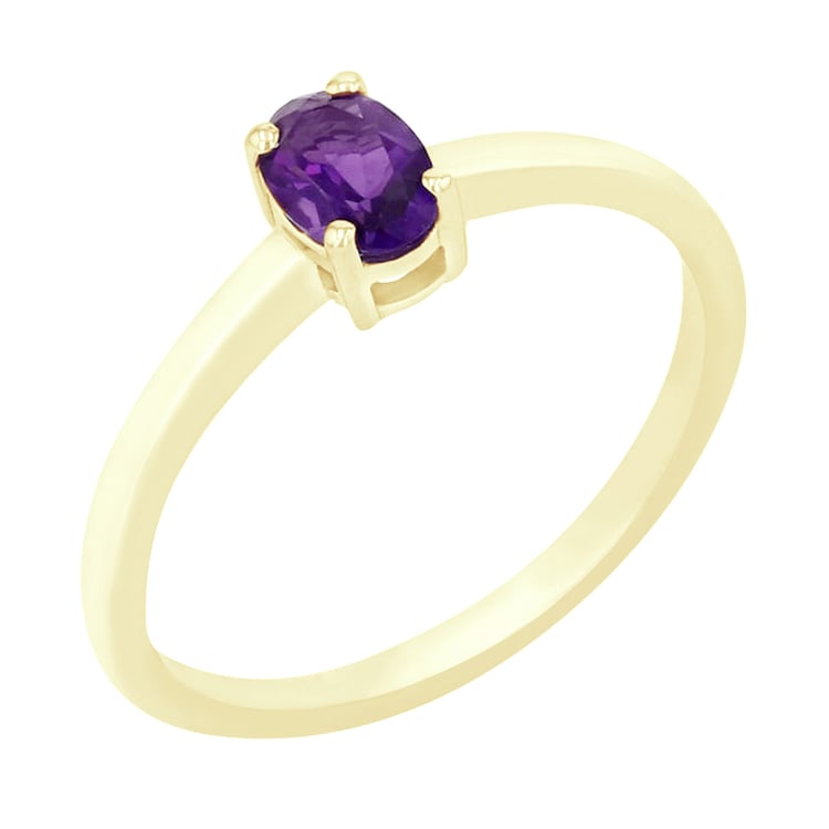 Minimalistischer Ring mit Amethyst Aelita