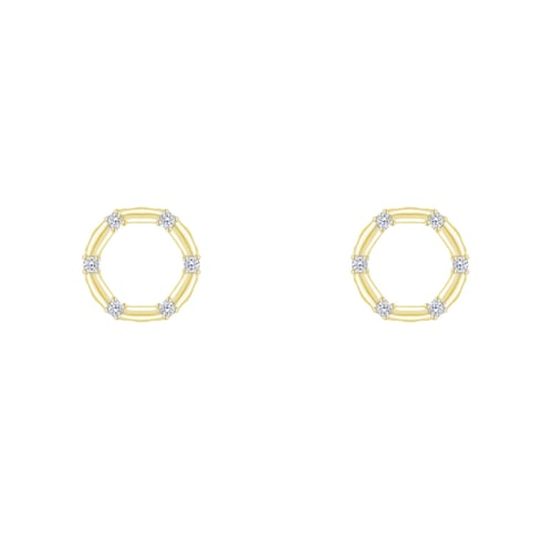 Karmaohrringe in Silber und mit Diamanten Hart