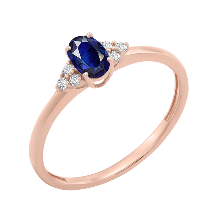 Verlobungsring mit Saphir und Diamanten Sheldo 151172