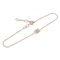 Armband mit einem Buchstaben und Lab Grown Diamanten Annika