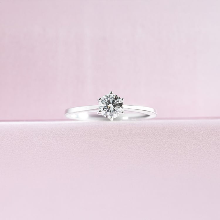 Klassischer Solitär Verlobungsring mit Diamant Vanani 151638