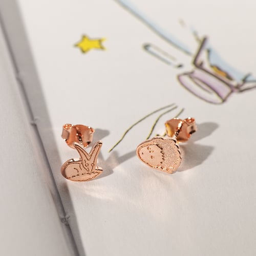 Silberne Ohrstecker Der Kleine Prinz und der Fuchs