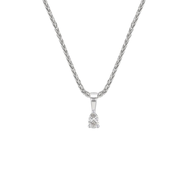Kette aus Platin mit einem 0.19ct GIA zertifizierten Diamanten Quinn