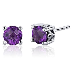 Mystische Ohrstecker mit Amethysten Drary