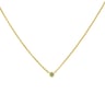 Minimalistische Kette mit einem grünen Saphir Glosie