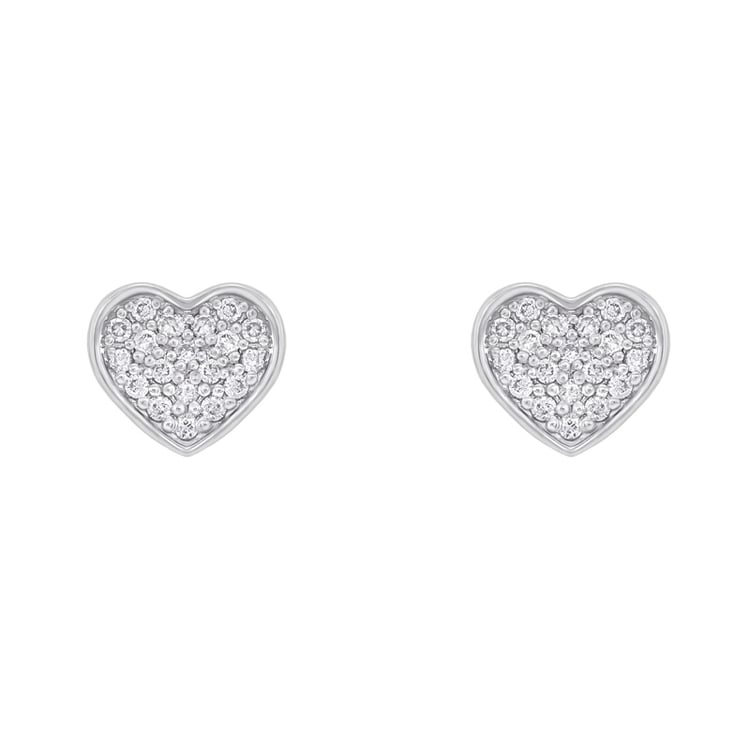 Diamantohrringe in Herzfrom Sie