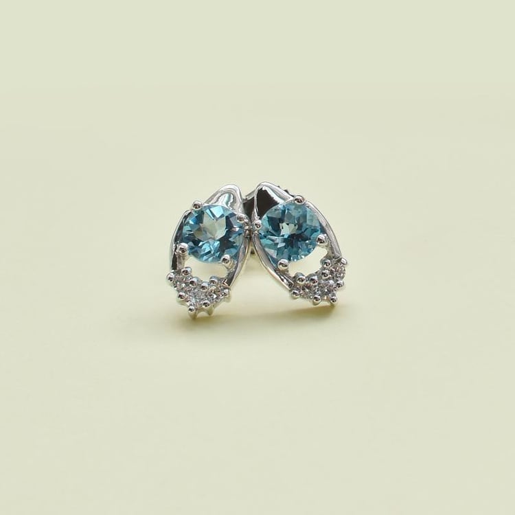 Ohrringe aus Silber mit Topas 11963