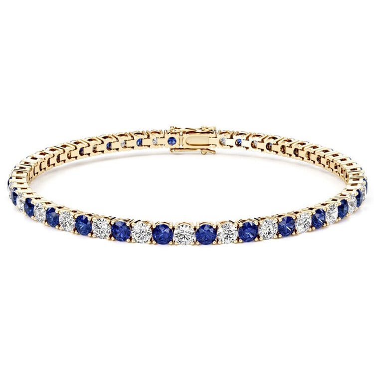 Tennisarmband mit Lab Grown Saphiren und Diamanten Vekic