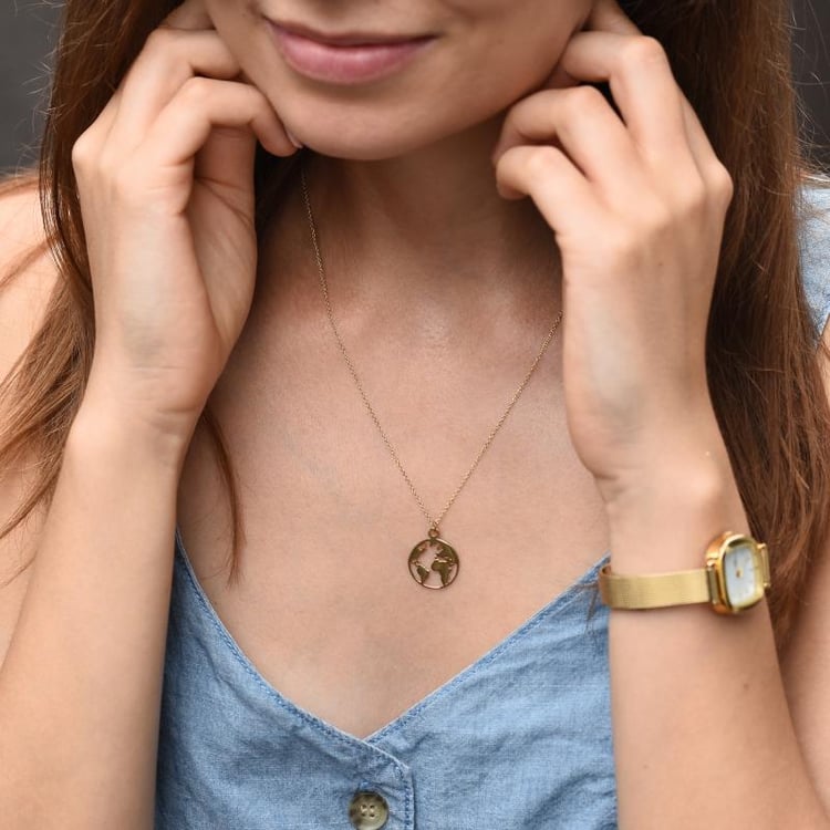 Anhänger mit Weltkarte World 45937