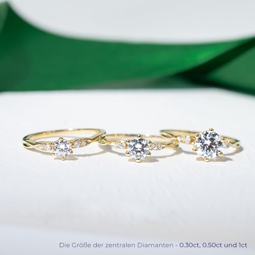 Verlobungsring mit Lab Grown Diamanten Mileva