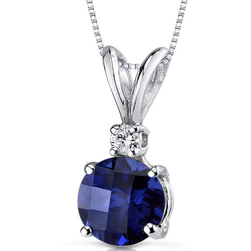 Saphir-Anhänger aus Gold mit Diamanten Emolyna
