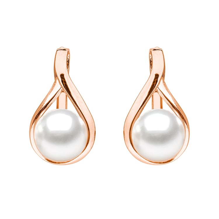 Elegante Ohrringe aus vergoldetem Silber mit Perlen Terhi