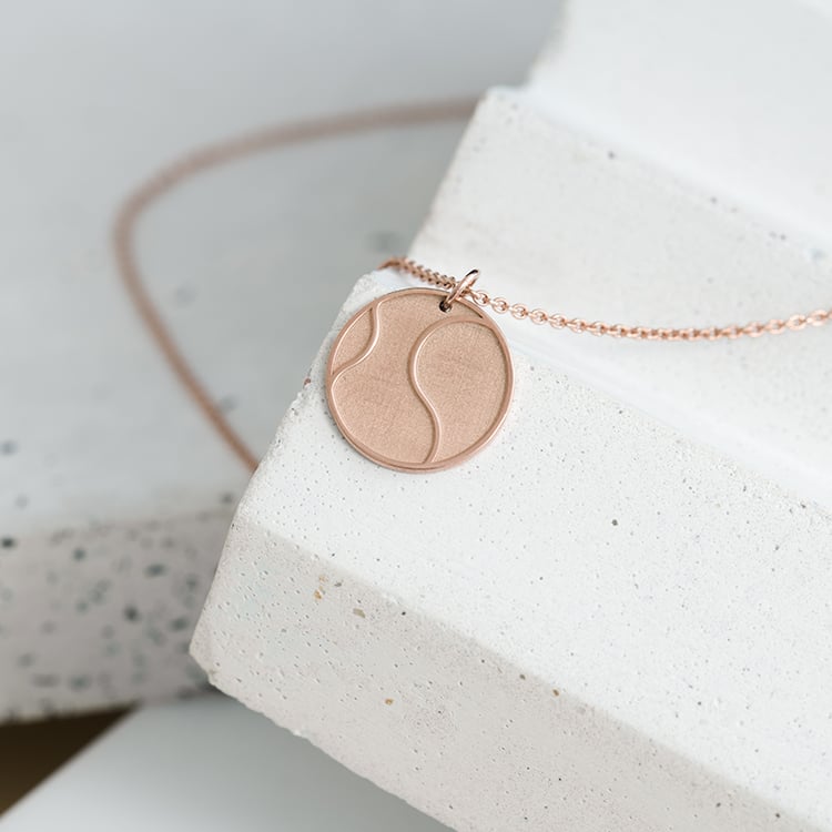 Silberner Anhänger Tennisball mit Gravur Ihrer Wahl Tennis 122842