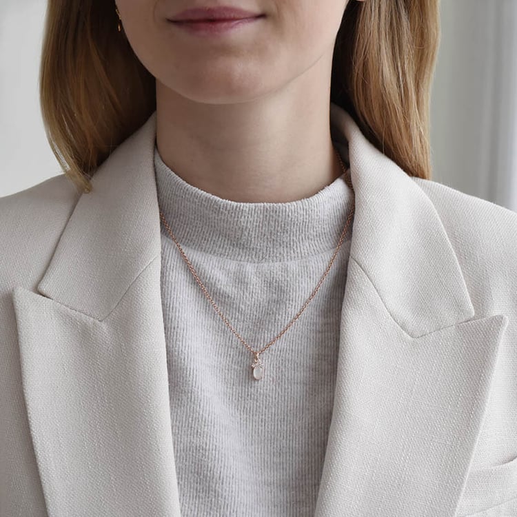 Silberner Anhänger mit einem Topas und Mondsteinen Kiri 93459