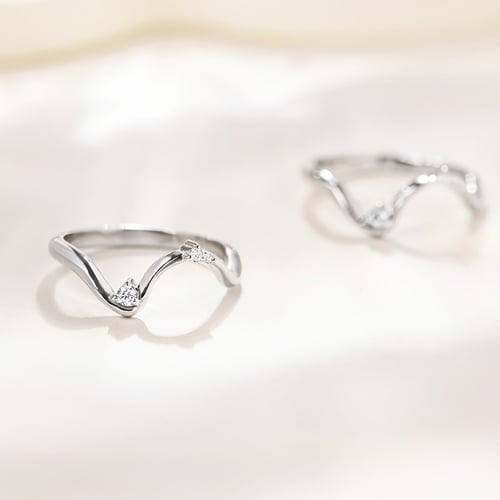 Ring in Wellenform mit Lab Grown Diamanten Lydie