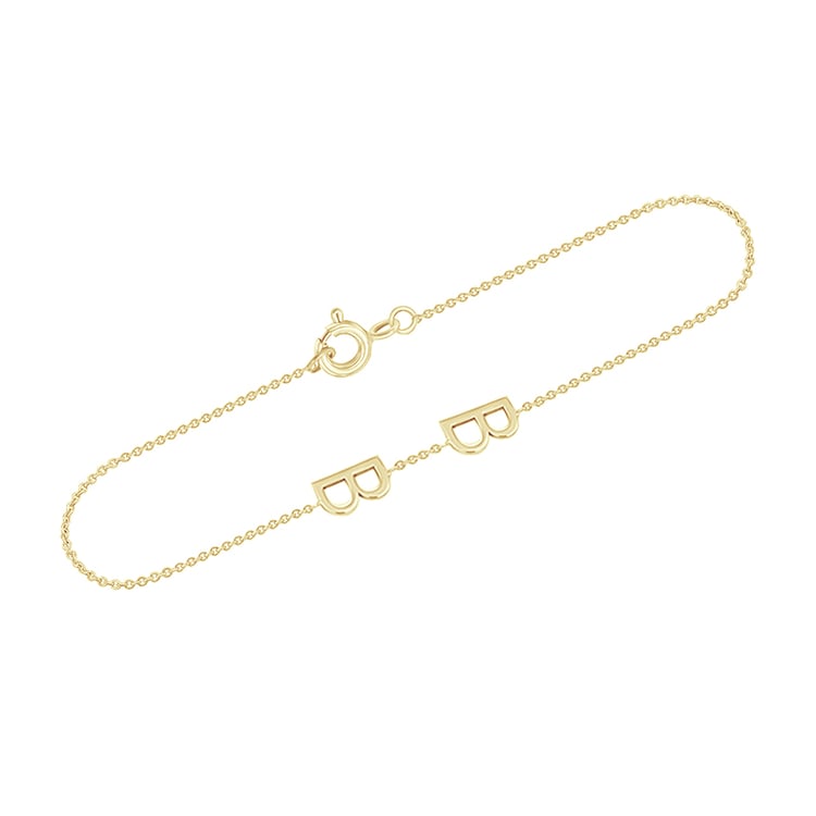 Armband mit 2 Buchstaben Ihrer Wahl Annika 111057