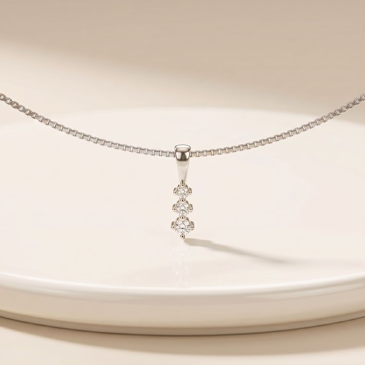 Minimalistischer Anhänger mit Diamanten Zusa 170375