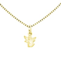 Goldener Anhänger mit Engel Uriel