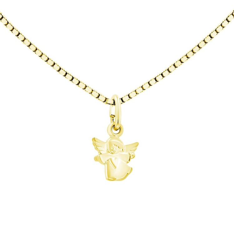 Goldener Anhänger mit Engel