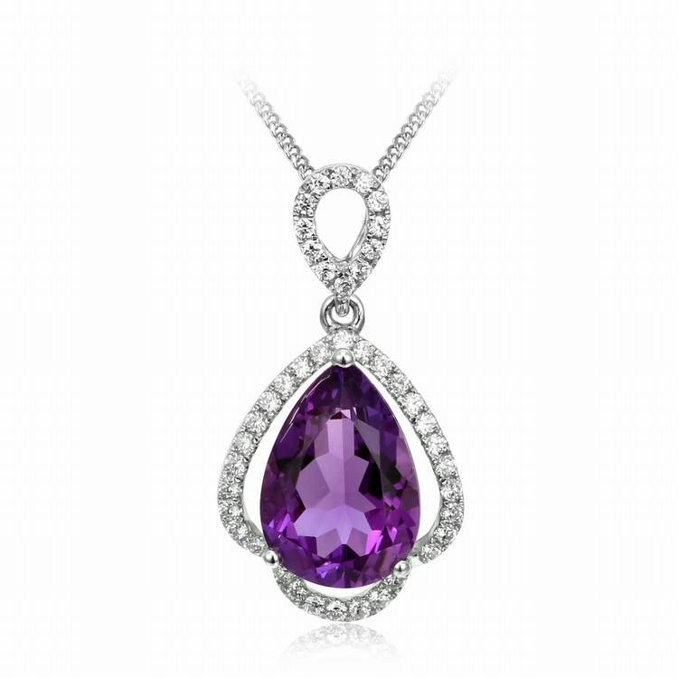 Amethyst Träne Anhänger