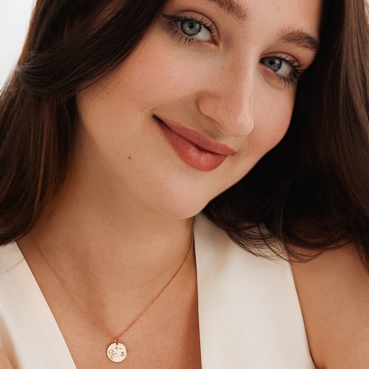 Goldener Anhänger Kleiner Prinz mit Gravur Ihrer Wahl Saint 157463