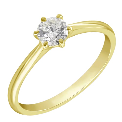 Klassischer Solitär Verlobungsring mit Diamant Vanani
