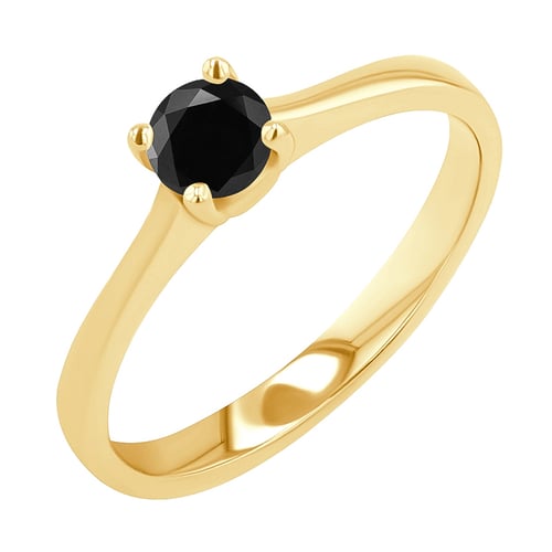 Verlobungsring mit schwarzem Diamant Lenal