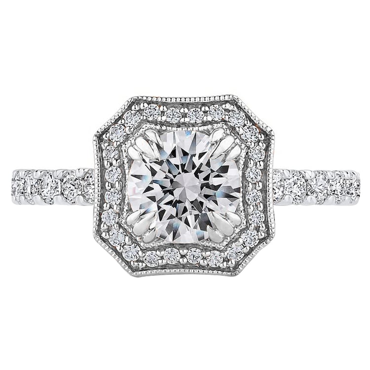 Goldener Ring mit Diamanten 48148