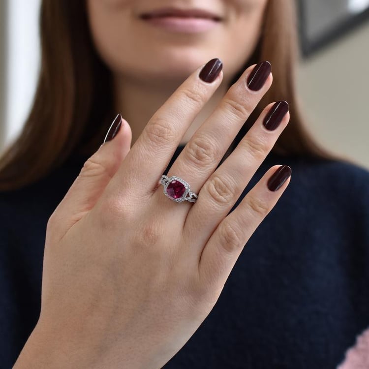 Ring mit Rubin 40516