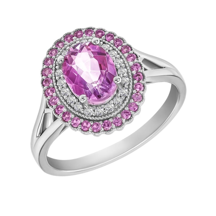 Ring mit rosa Topas 30149
