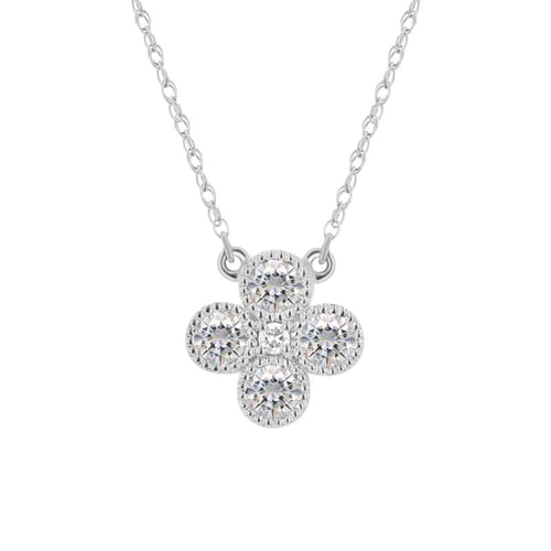 Halskette mit Moissaniten und Diamant Emely