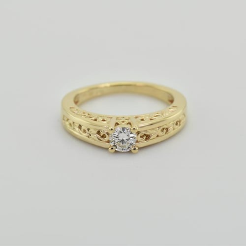 Vintage Verlobungsring mit Lab Grown Diamant Lerien