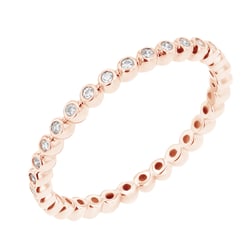 Minimalistischer Ring aus Kugeln mit Diamanten Dante