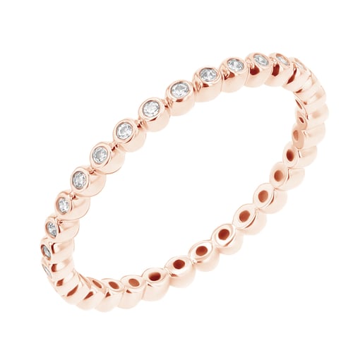 Minimalistischer Ring aus Kugeln mit Diamanten Dante