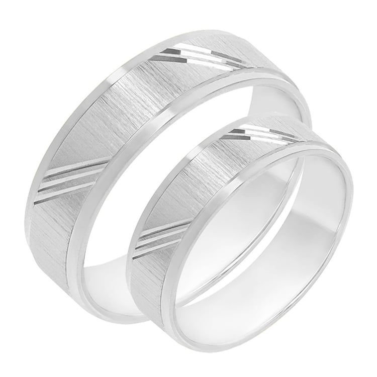 Eheringe aus Gold mit Muster Otho 77821